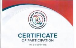جمعية أمراض الجهاز الهضمي تحصد شهادة التحالف الدولي للرضاعة الطبيعية