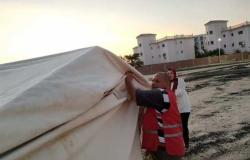 «الهلال الأحمر» يشارك في أعمال المناورة صقر ٨٤ لمواجهة الأزمات والكوارث بالغردقة
