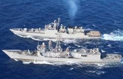 القوات البحرية المصرية والهندية تنفذان تدريبًا بحريًا عابرًا بنطاق الأسطول الشمالى بالبحر المتوسط