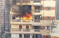 أحدهما قفز هربًا من النيران.. مصرع شخصين في حريق بشقة بالإسكندرية
