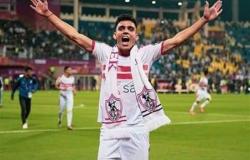 لاعبو الزمالك يحتفلون بعيد ميلاد أشرف بن شرقي