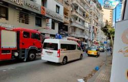 مصرع شخص وإصابة 2 في سقوط سقف شقة وسط الإسكندرية