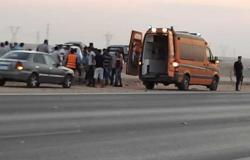 إصابة 8 أشخاص في حادث انقلاب سيارة بترعة في المنيا