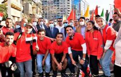 محافظ الغربية يتقدم مسيرة شبابية ضمن احتفالات العيد القومي وانتصارات أكتوبر