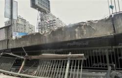 مصرع شخص وإصابة 3 في انهيار جزئي لكوبري تحت الإنشاء غرب الإسكندرية