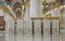 35 ألف عبوة ماء في المسجد النبوي