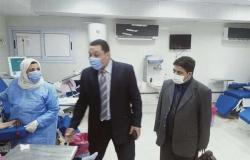 جولة مسائية لوكيل «صحة المنوفية» على مستشفى السادات المركزي