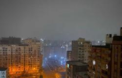 رجعت الشتوية .. أمطار ورياح باردة على مناطق متفرقة من الإسكندرية (صور)