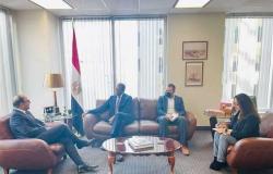 سفير مصر في كندا يستقبل جريج فيرجوس عضو مجلس العموم الكندي