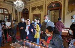 متحف المجوهرات الملكية يستقبل وفودا من جامعة عين شمس و«الصداقة المصرية الهندية» (صور)