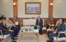 محافظ بورسعيد يستقبل رؤساء المحاكم بالمحافظة