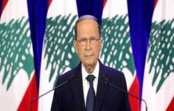 الرئيس اللبناني: ندعم حق الشعب الفلسطيني في قيام دولته المستقلة
