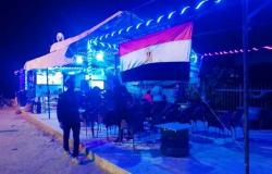 شاشات عملاقة بشمال سيناء لمشاهدة مباراة مصر والسنغال (صور)