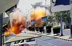 مقطع فيديو يوثق استهداف قائد العمليات المشتركة باليمن