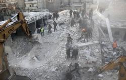 16 قتيلا في انهيار مبنى حلب