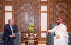 ولي العهد السعودي وملك الأردن يبحثان في جدة العلاقات الثنائية ومواضيع مشتركة