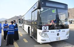 إرشاد الحافلات يستقبل 248 ألف حاج وينقلهم إلى مساكنهم