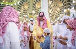 نائب أمير المدينة يزور حلقات القرآن الكريم في المسجد النبوي