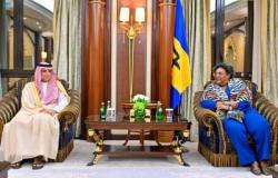 رئيس جمهورية سورينام يستقبل وزير الدولة للشؤون الخارجية