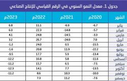 مؤشر الإنتاج الصناعي في السعودية ينخفض 11.2% خلال نوفمبر