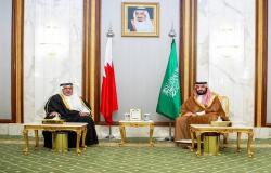 ولي العهد السعودي يبحث تعزيز التعاون بمختلف المجالات مع نظيره البحريني