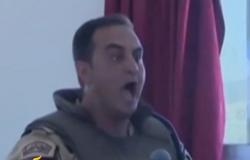 بالفيديو.. ضابط ينفعل خلال إلقائه كلمة أمام وزير الدفاع بسيناء