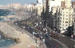 ازدحام كورنيش الإسكندرية يتسبب فى ارتفاع أجرة السيرفيس