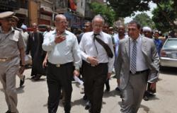 محافظ بنى سويف يقود حملة لإزالة الإشغالات بمدينة "ببا"