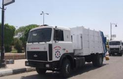 تزويد حملة نظافة غرب شبرا بـ"5" سيارات قلاب حمولة 100 طن