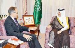 الأمير سعود بن نايف يستقبل السفير الأسترالي