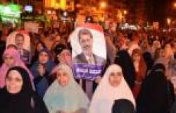أنصار مرسي يتظاهرون أمام استاد جامعة المنصورة ردًا على قرار فض الاعتصامات