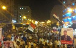 مسيرة لأنصار الإخوان تجوب شوارع مدينة ببنى سويف