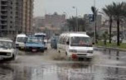 «نوة المكنسة» تغرق شوارع الإسكندرية والساحل الشمالي