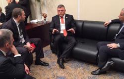 وزير الاتصالات يلتقى رؤساء ماستركارد وأورانج ومايكروسوفت على هامش المؤتمر الاقتصادى