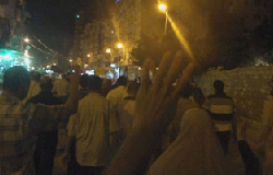مظاهرة لعناصر جماعة الإخوان الإرهابية فى قرية البصارطة بدمياط