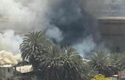 بالفيديو..الدفع بـ4 سيارات إطفاء أخرى للسيطرة على حريق مخزن الجمارك برمسيس