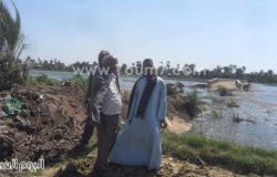 بالصور.. غرق كبرى اللوقا بأسيوط بسبب ارتفاع منسوب مياه النيل