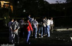 بالصور.. أشلاء ضحايا حادث انفجار سيارة بمحيط قسم شرطة ثان أكتوبر