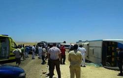 "صحة سوهاج": 7 وفيات و45 مصابا فى حادث أتوبيس طريق البحر الأحمر