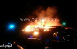 بالصور..8 سيارات مطافئ و5 إسعاف للسيطرة على حريق"مصنع العاشر من رمضان"