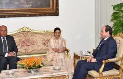 الرئيس يرحب بدعوة وزيرة الخارجية الهندية لحضور منتدى "الهند -إفريقيا"