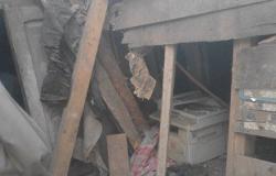 انهيار عقار من 3 طوابق بمنطقة كليوباترا فى الإسكندرية