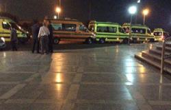 6 سيارات إسعاف على متنها 11 من ضحايا الطائرة الروسية تصل مطار القاهرة