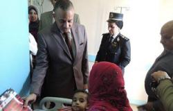مدير أمن الشرقية يزور مرضى الأطفال بمستشفى الزقازيق الجامعى
