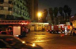 6 سيارات إطفاء تسيطر على حريق مخزن أقشمة بمنطقة الضاهر دون إصابات