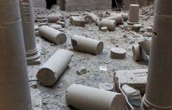 بالصور.. تضرر قلعة بصرى التاريخية جراء قصف طائرات الأسد بمحافظة درعا