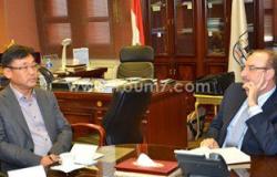 محافظ بنى سويف يستقبل رئيس شركة سامسونج مصر ويؤكد على تذليل المعوقات