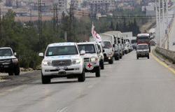 بالصور.. الصليب الأحمر: قوافل المساعدات تتجه إلى مضايا و الفوعة و كفريا