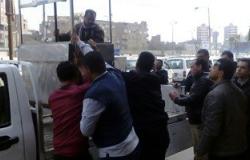 رئيس حى غرب شبرا الخيمة يشن حملة لنقل الباعة الجائلين من ميدان المؤسسة