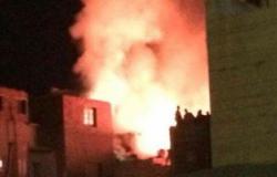 الحماية المدنية تسيطر على حريق شب فى منزل بمدينة تلا بكفر الشيخ